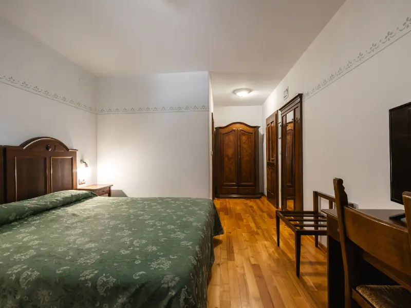 {"sl":"Fotografija hotelske sobe z dvojnim le\u017ei\u0161\u010dem, lesenim pohi\u0161tvom in parketom na tleh.","en":"","de":"","it":""}